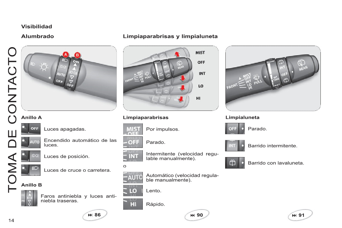 2013-2014 Citroën C8 Bedienungsanleitung | Spanisch