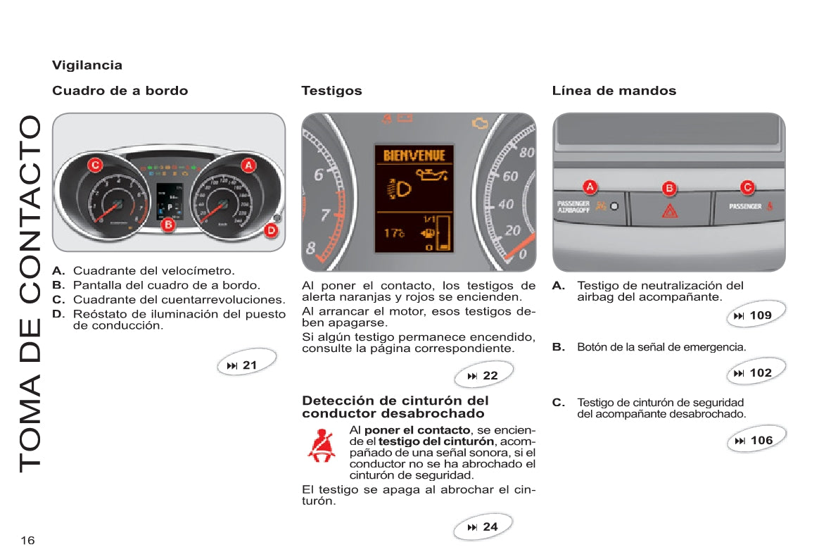 2013-2014 Citroën C8 Bedienungsanleitung | Spanisch