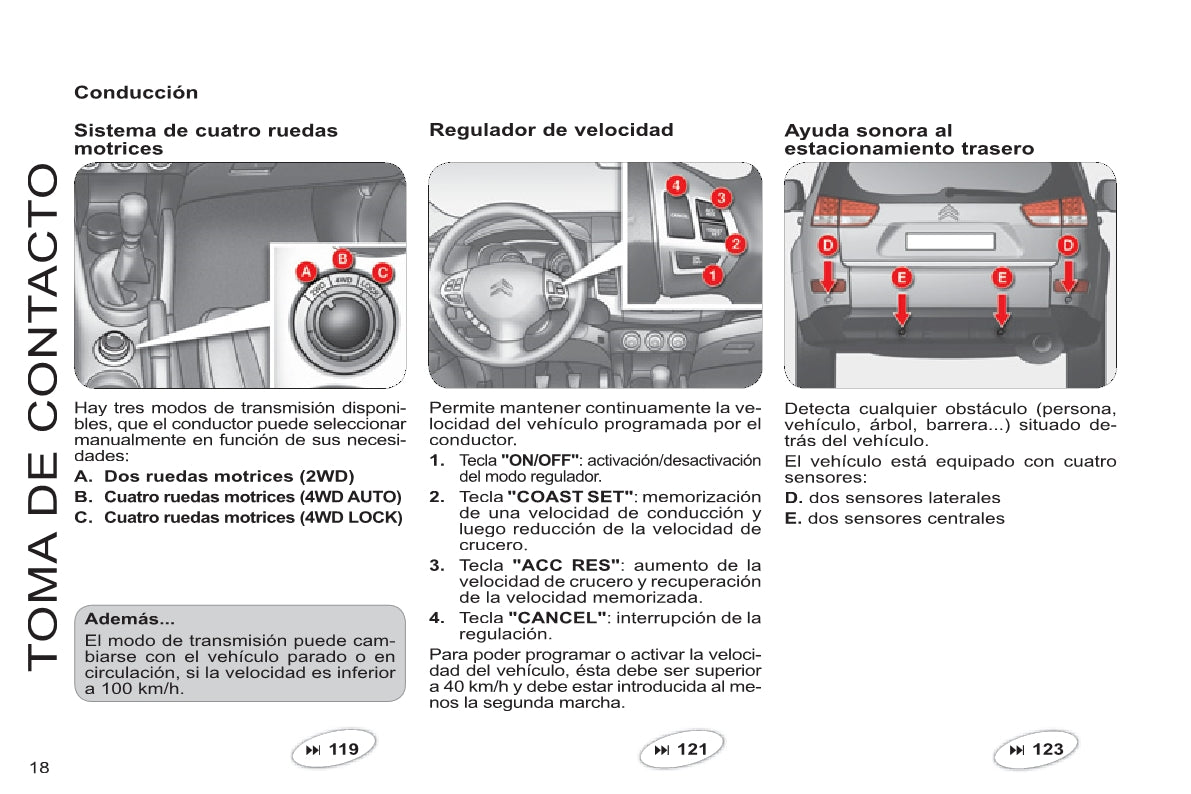 2013-2014 Citroën C8 Bedienungsanleitung | Spanisch