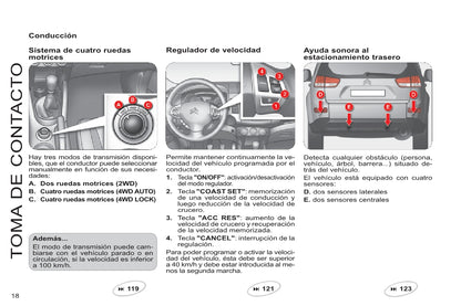 2013-2014 Citroën C8 Bedienungsanleitung | Spanisch