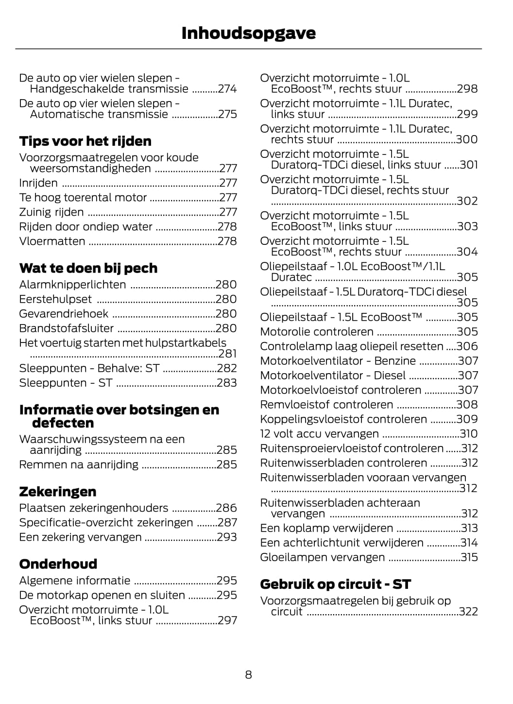 2021 Ford Fiesta/Fiesta Hybrid Owner's Manual | Dutch