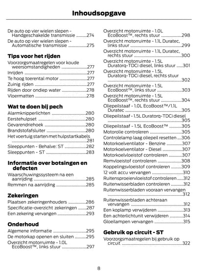 2021 Ford Fiesta/Fiesta Hybrid Owner's Manual | Dutch