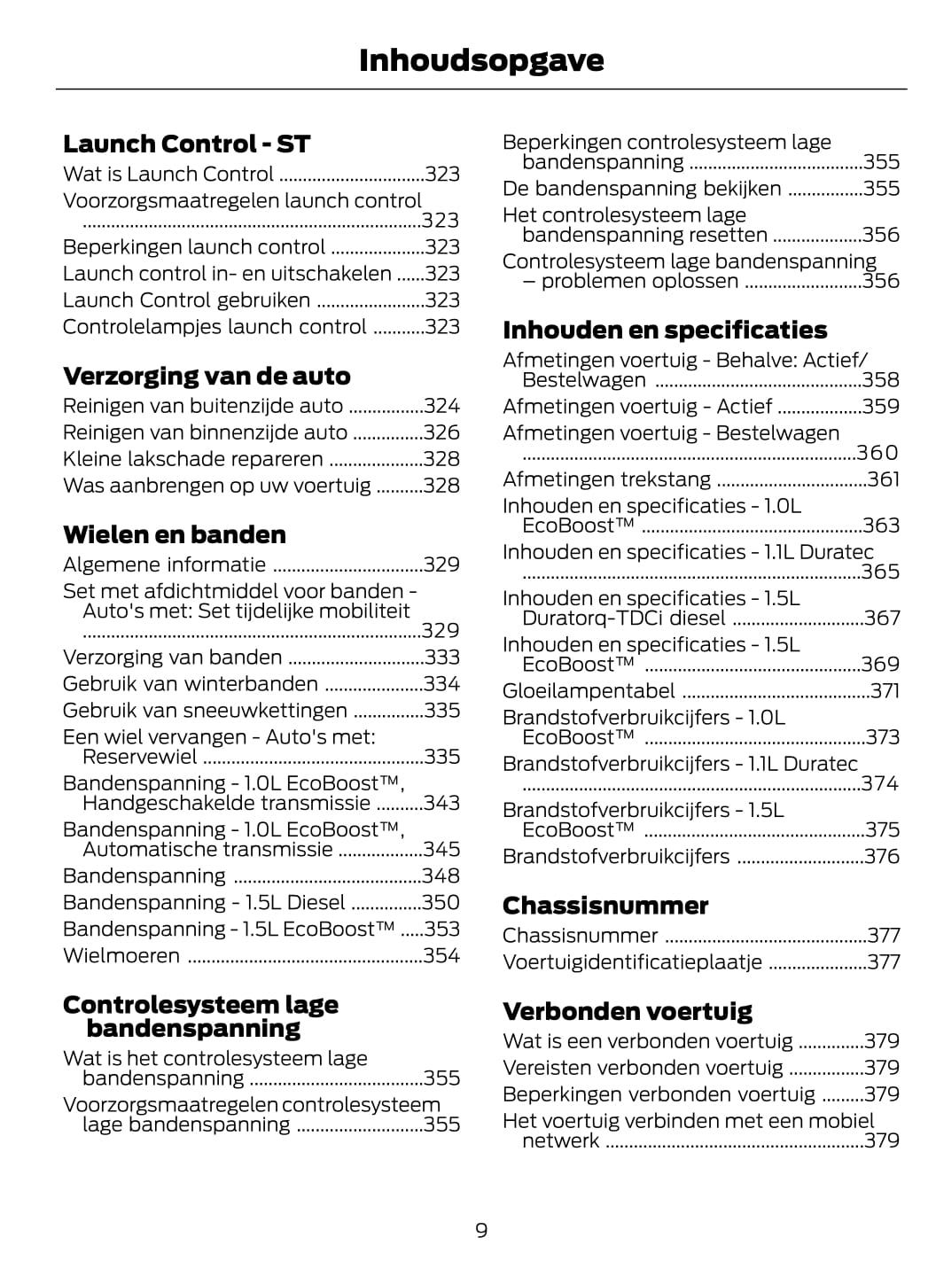 2021 Ford Fiesta/Fiesta Hybrid Owner's Manual | Dutch