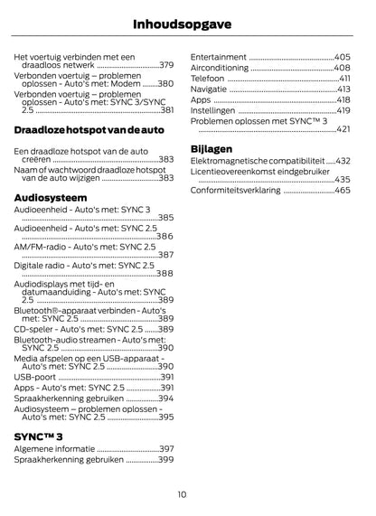 2021 Ford Fiesta/Fiesta Hybrid Owner's Manual | Dutch