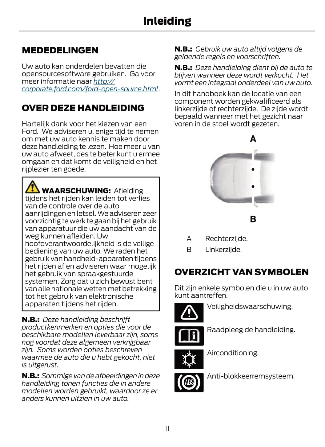 2021 Ford Fiesta/Fiesta Hybrid Owner's Manual | Dutch