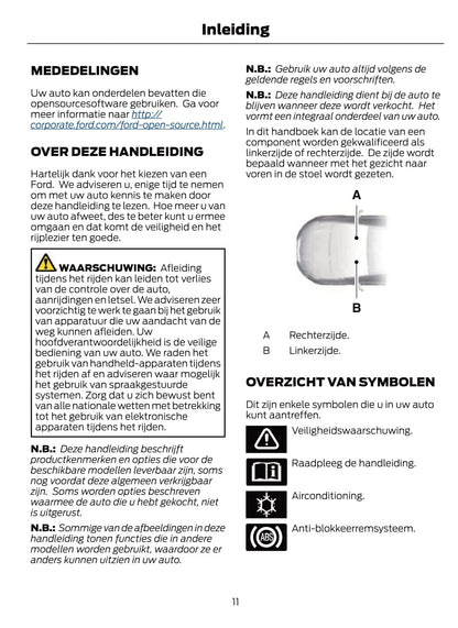 2021 Ford Fiesta/Fiesta Hybrid Owner's Manual | Dutch