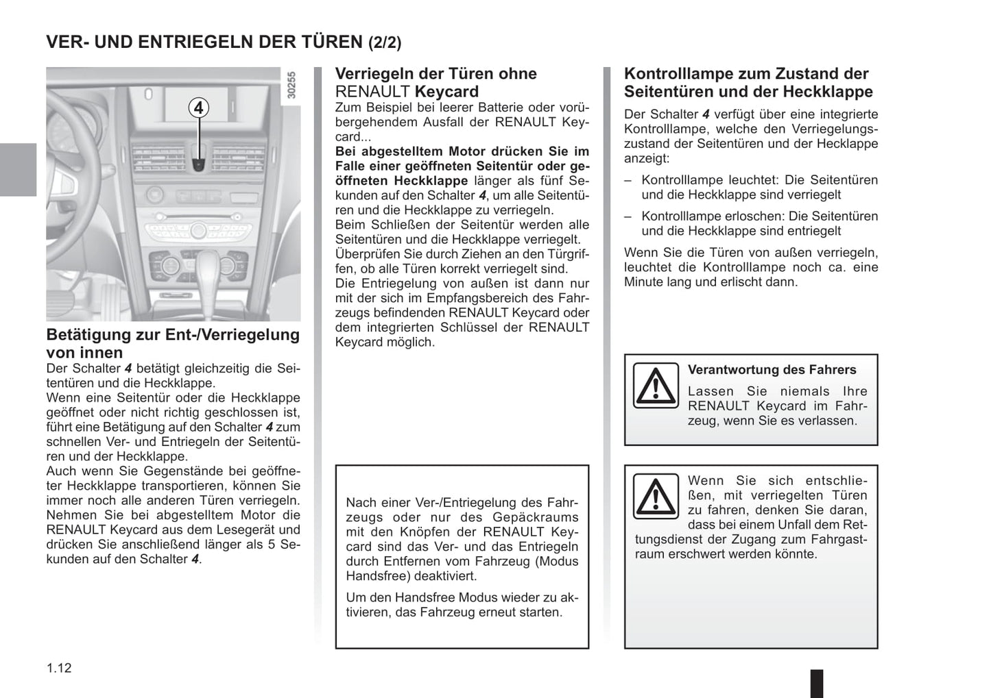 2014-2015 Renault Latitude Owner's Manual | German