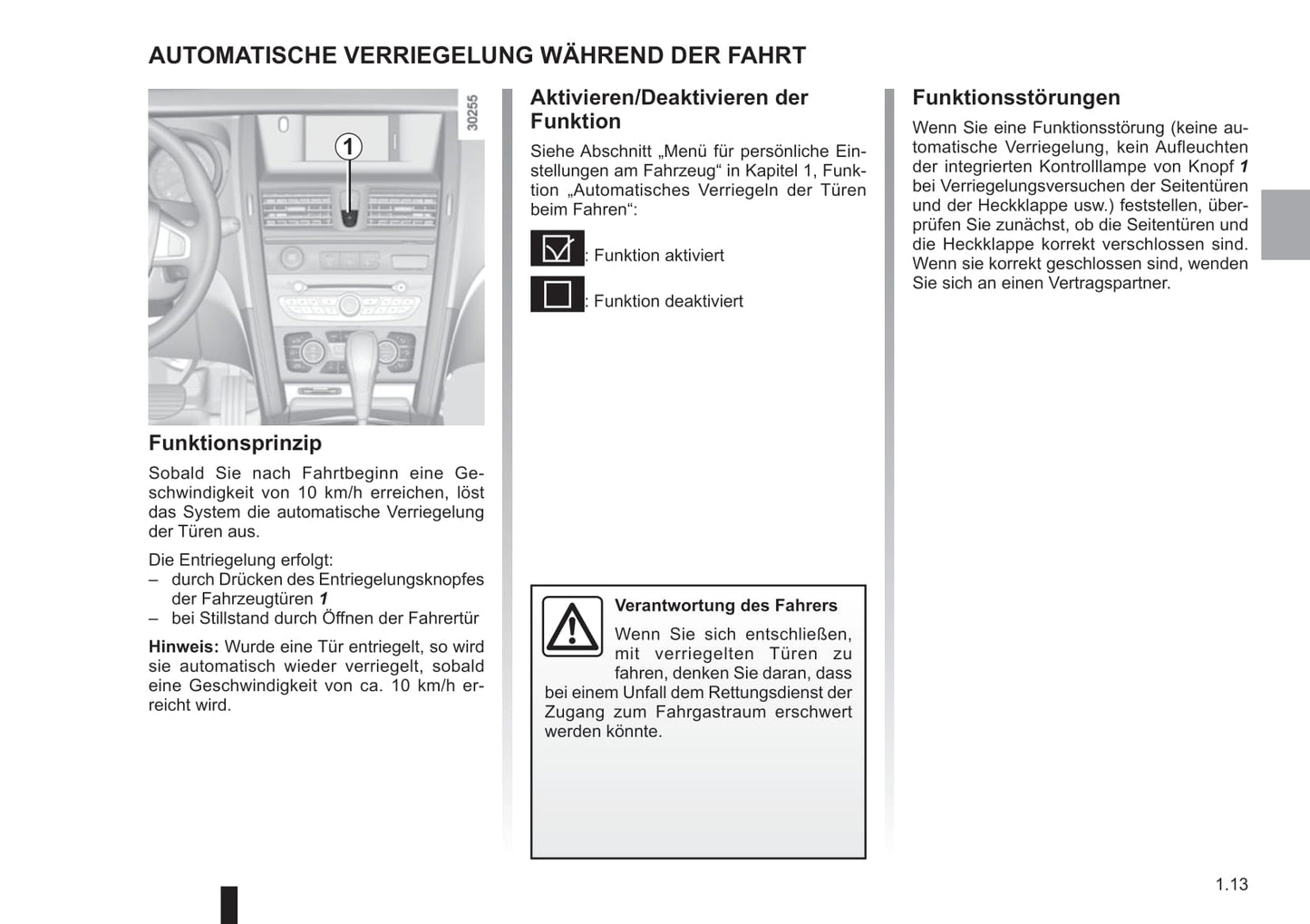 2014-2015 Renault Latitude Owner's Manual | German