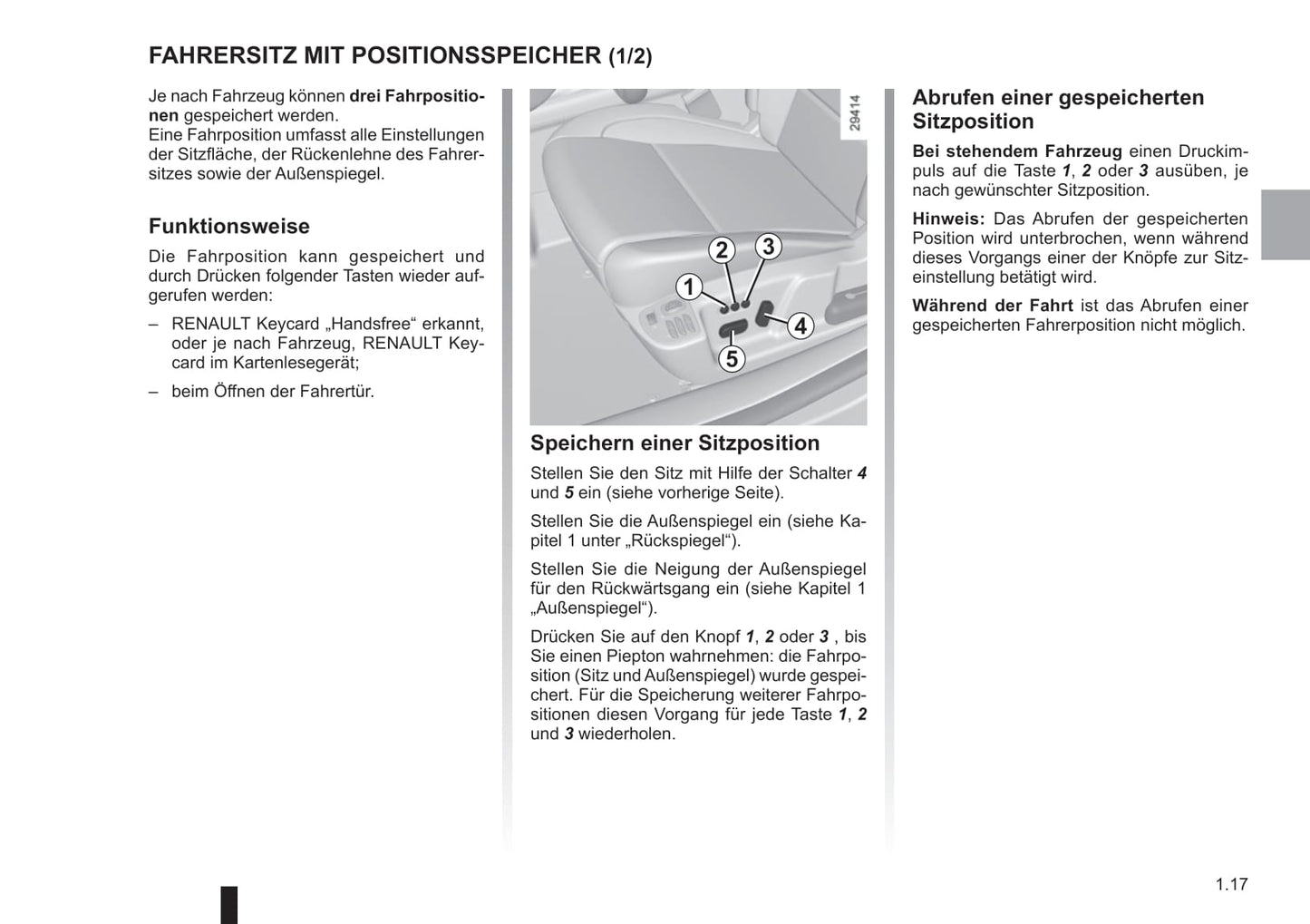 2014-2015 Renault Latitude Owner's Manual | German