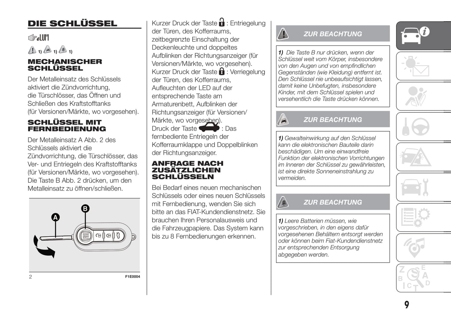 2016-2017 Fiat Punto Gebruikershandleiding | Duits