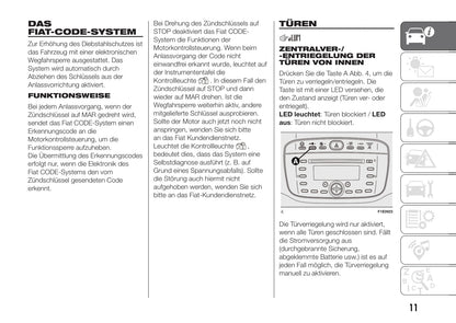 2016-2017 Fiat Punto Gebruikershandleiding | Duits