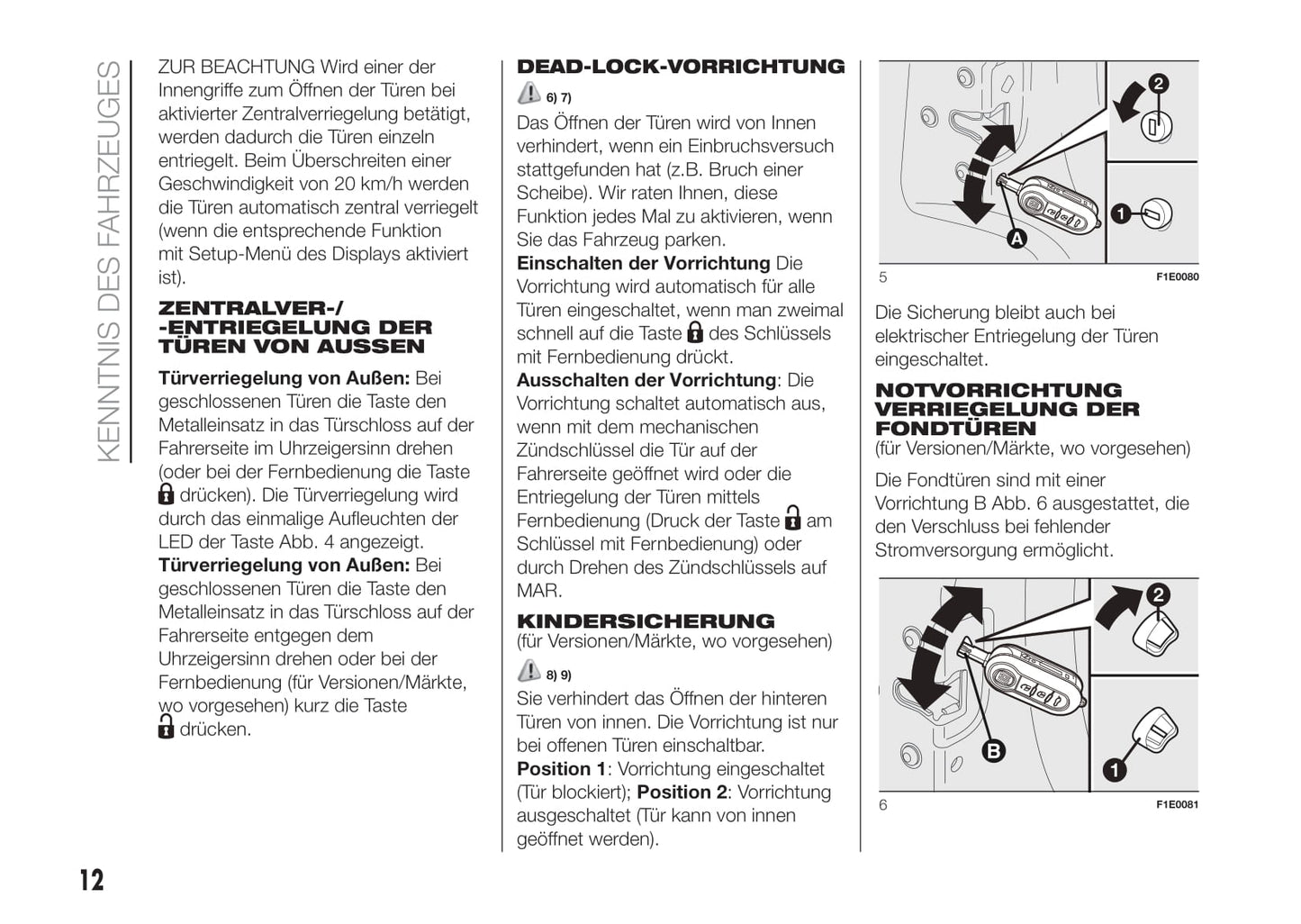 2016-2017 Fiat Punto Gebruikershandleiding | Duits