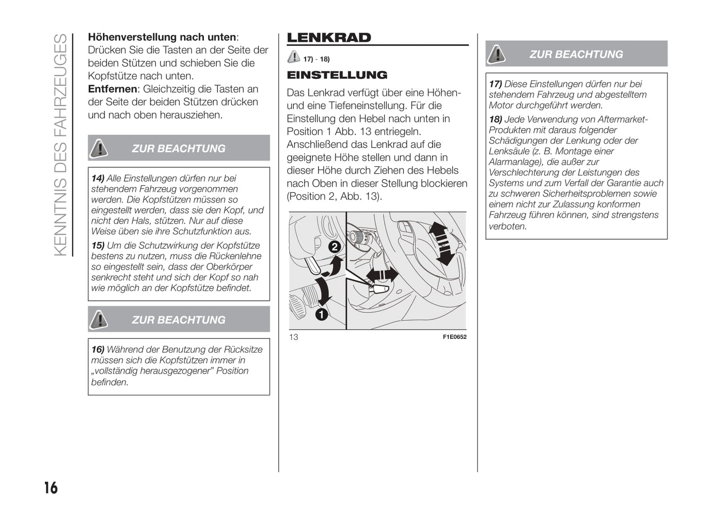 2016-2017 Fiat Punto Gebruikershandleiding | Duits