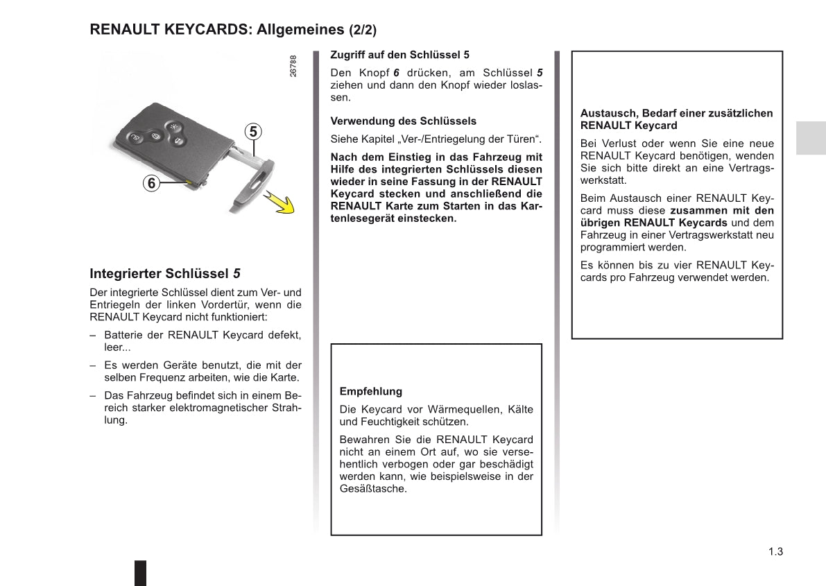 2010-2011 Renault Mégane Owner's Manual | German