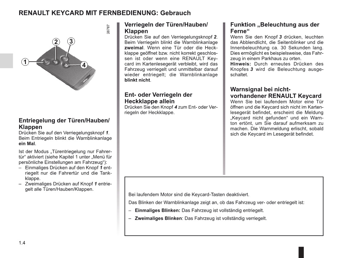 2010-2011 Renault Mégane Owner's Manual | German