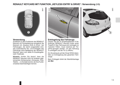 2010-2011 Renault Mégane Owner's Manual | German