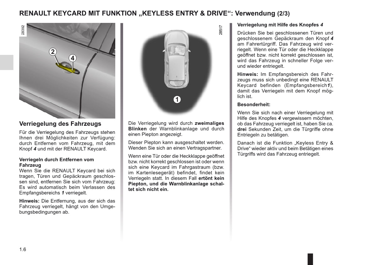 2010-2011 Renault Mégane Owner's Manual | German