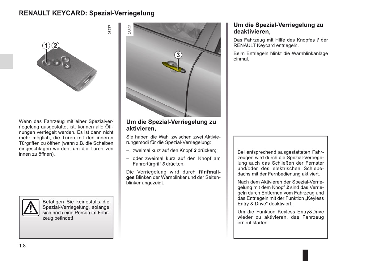 2010-2011 Renault Mégane Owner's Manual | German