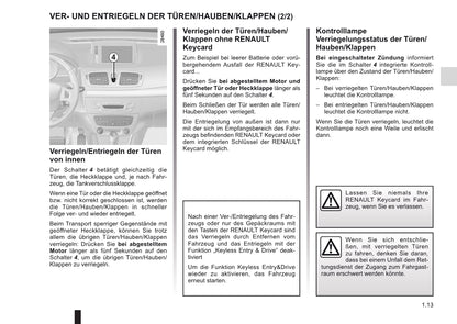 2010-2011 Renault Mégane Owner's Manual | German