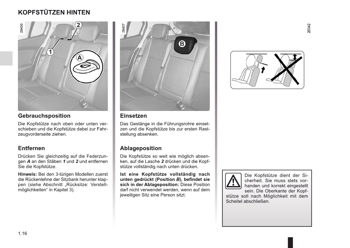 2010-2011 Renault Mégane Owner's Manual | German