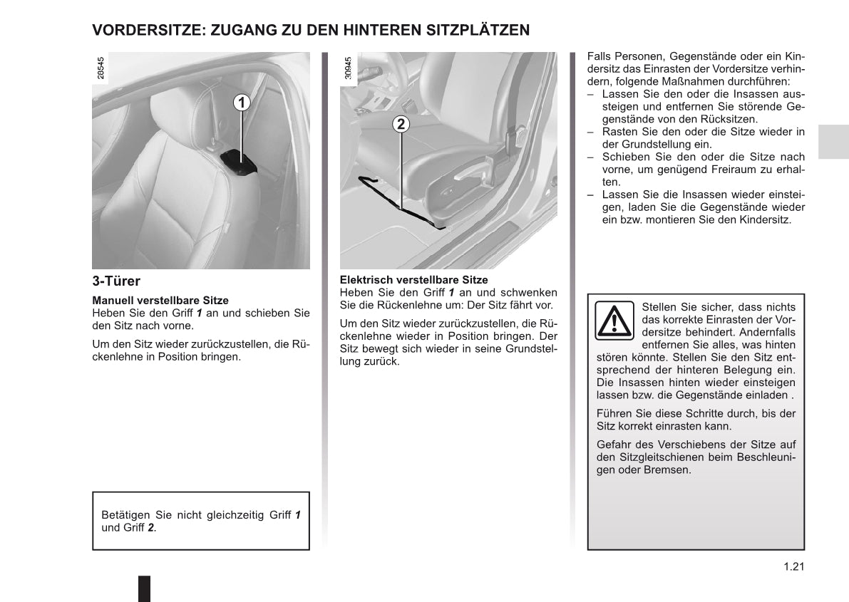 2010-2011 Renault Mégane Owner's Manual | German