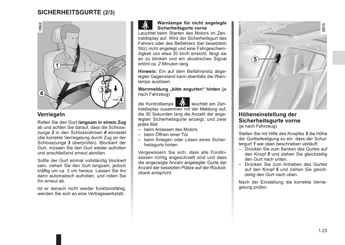 2010-2011 Renault Mégane Owner's Manual | German