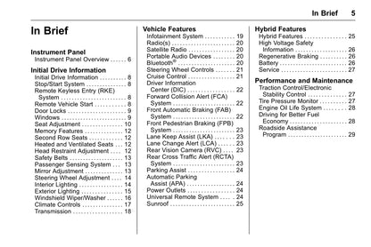 2016 Chevrolet Malibu Owner's Manual | English