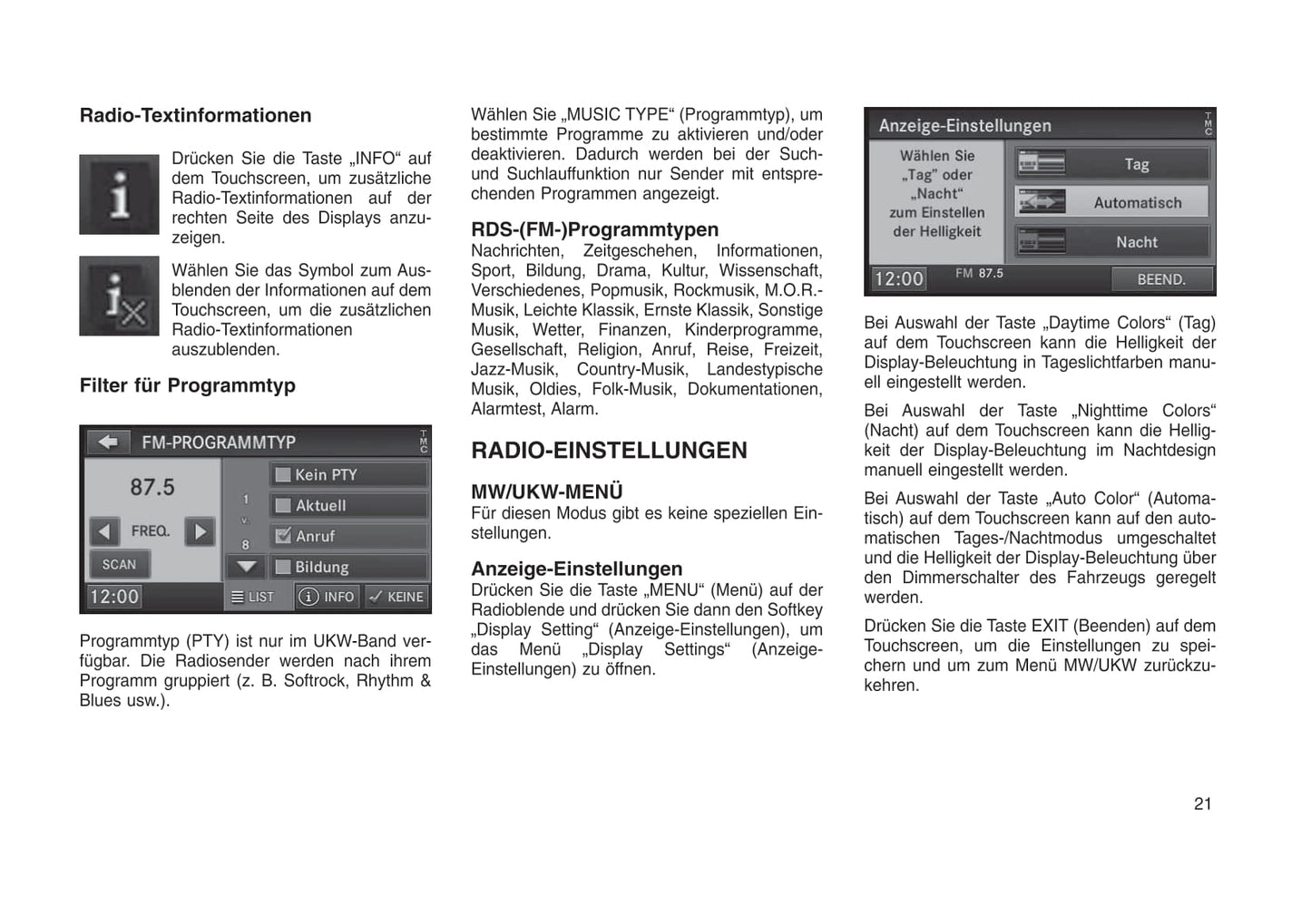 Jeep Radio 731N Bedienungsanleitung 2016 - 2018