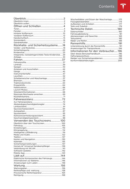 2016-2019 Tesla Model S Owner's Manual | German