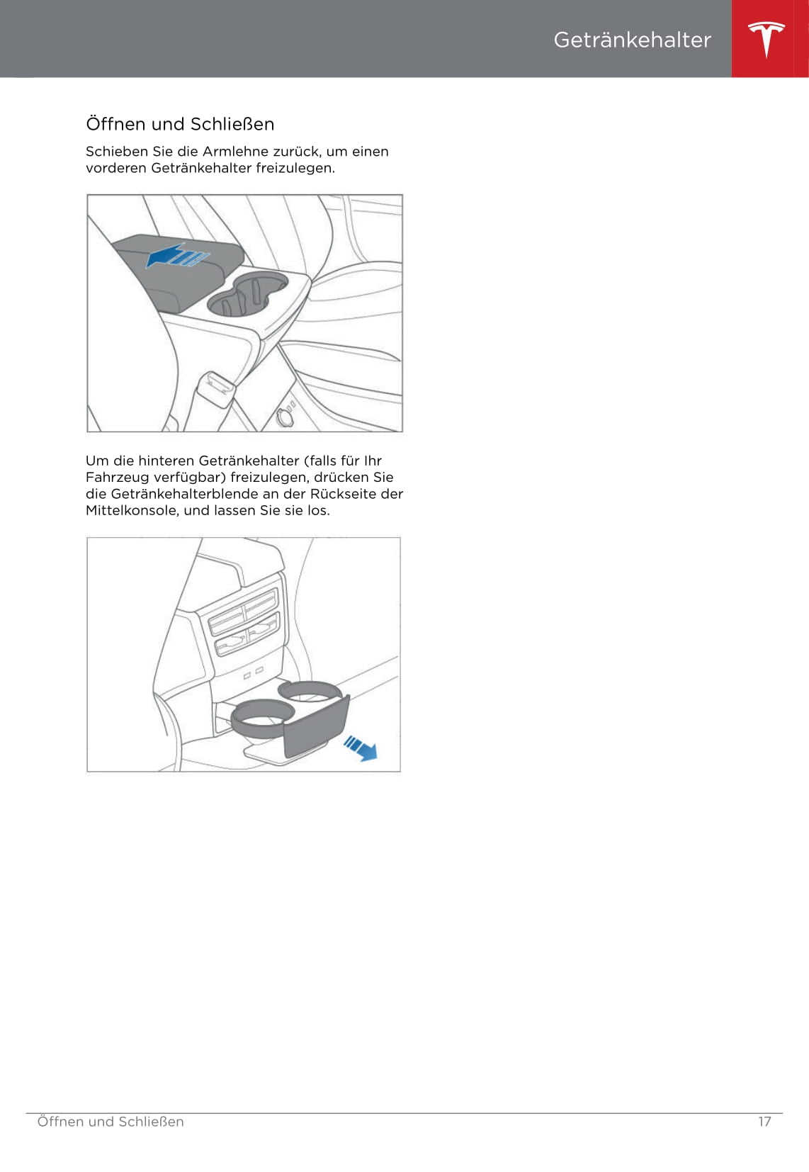 2016-2019 Tesla Model S Owner's Manual | German