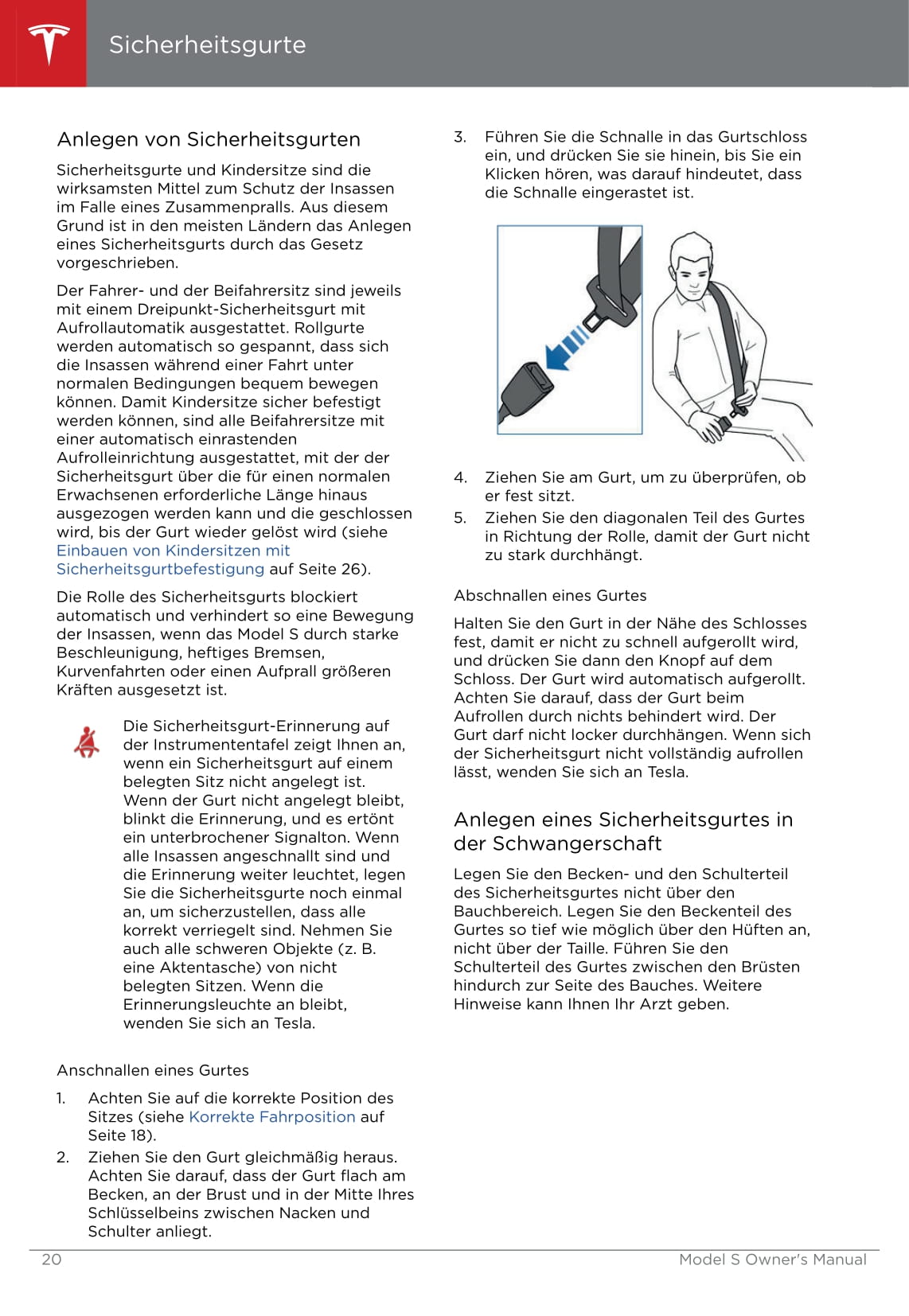 2016-2019 Tesla Model S Owner's Manual | German