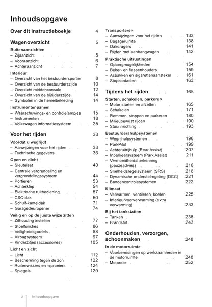 2011-2016 Volkswagen Eos Owner's Manual | Dutch