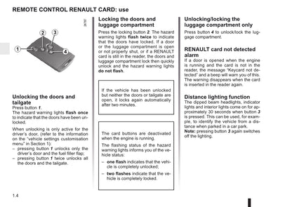 2011-2012 Renault Mégane Owner's Manual | English