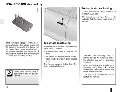 2011-2012 Renault Mégane Owner's Manual | English