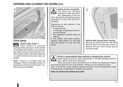 2011-2012 Renault Mégane Owner's Manual | English