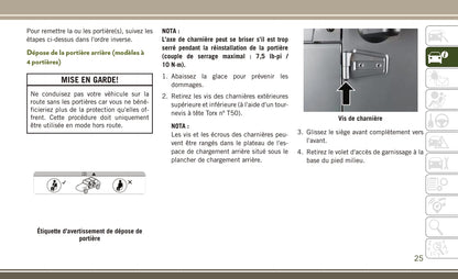 2018 Jeep Wrangler JK Owner's Manual | French