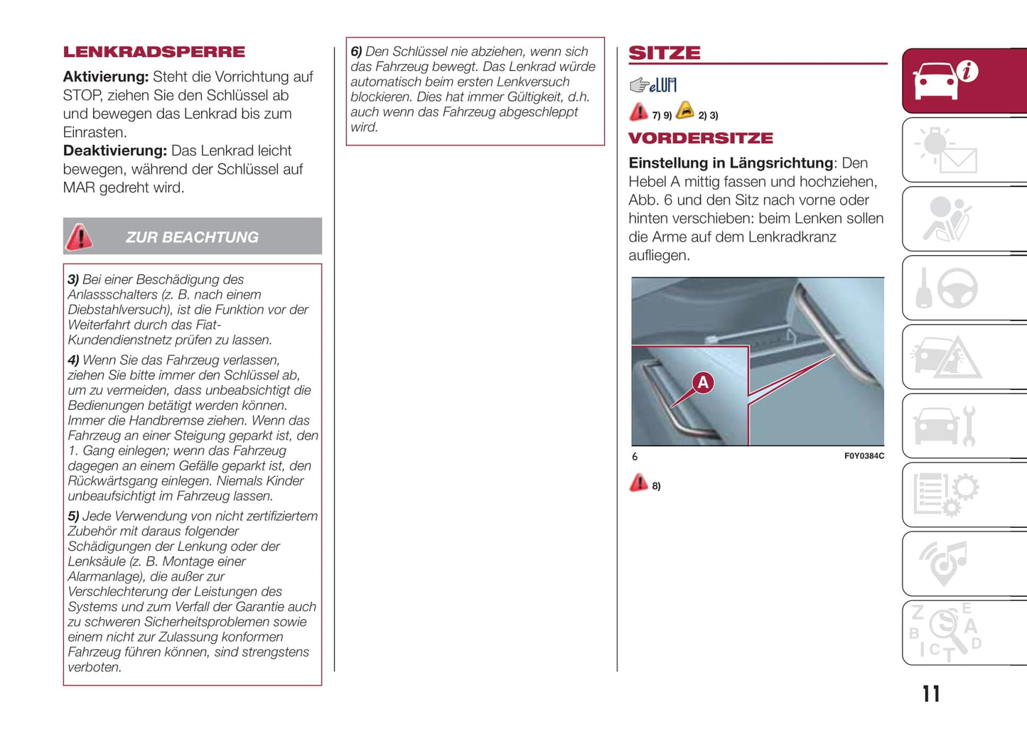 2012-2017 Fiat 500L Manuel du propriétaire | Allemand