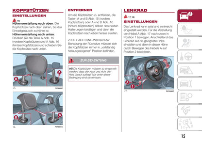 2012-2017 Fiat 500L Manuel du propriétaire | Allemand