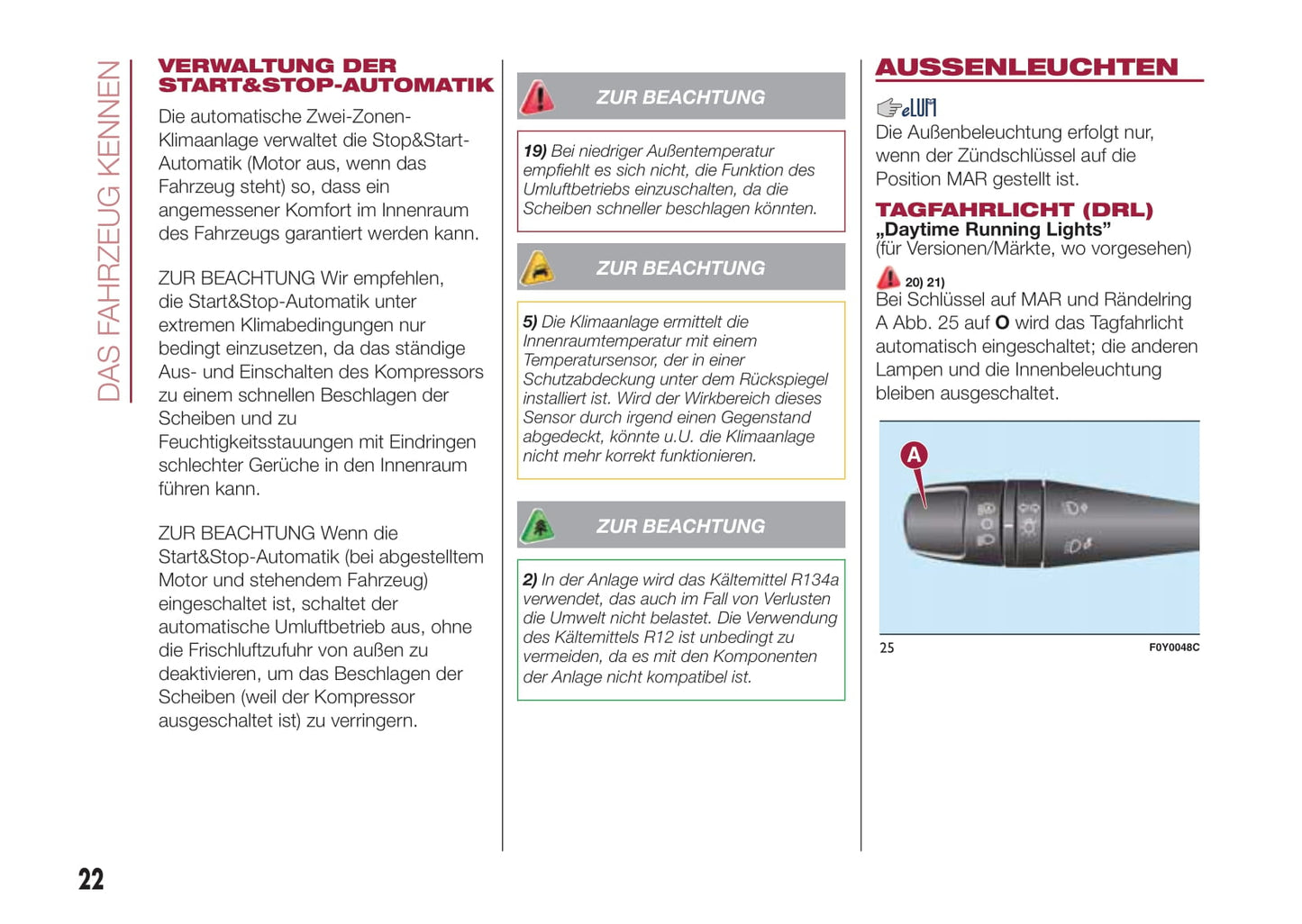 2012-2017 Fiat 500L Manuel du propriétaire | Allemand