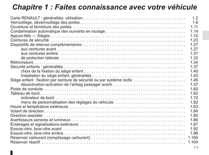 2018-2019 Renault Espace Owner's Manual | French