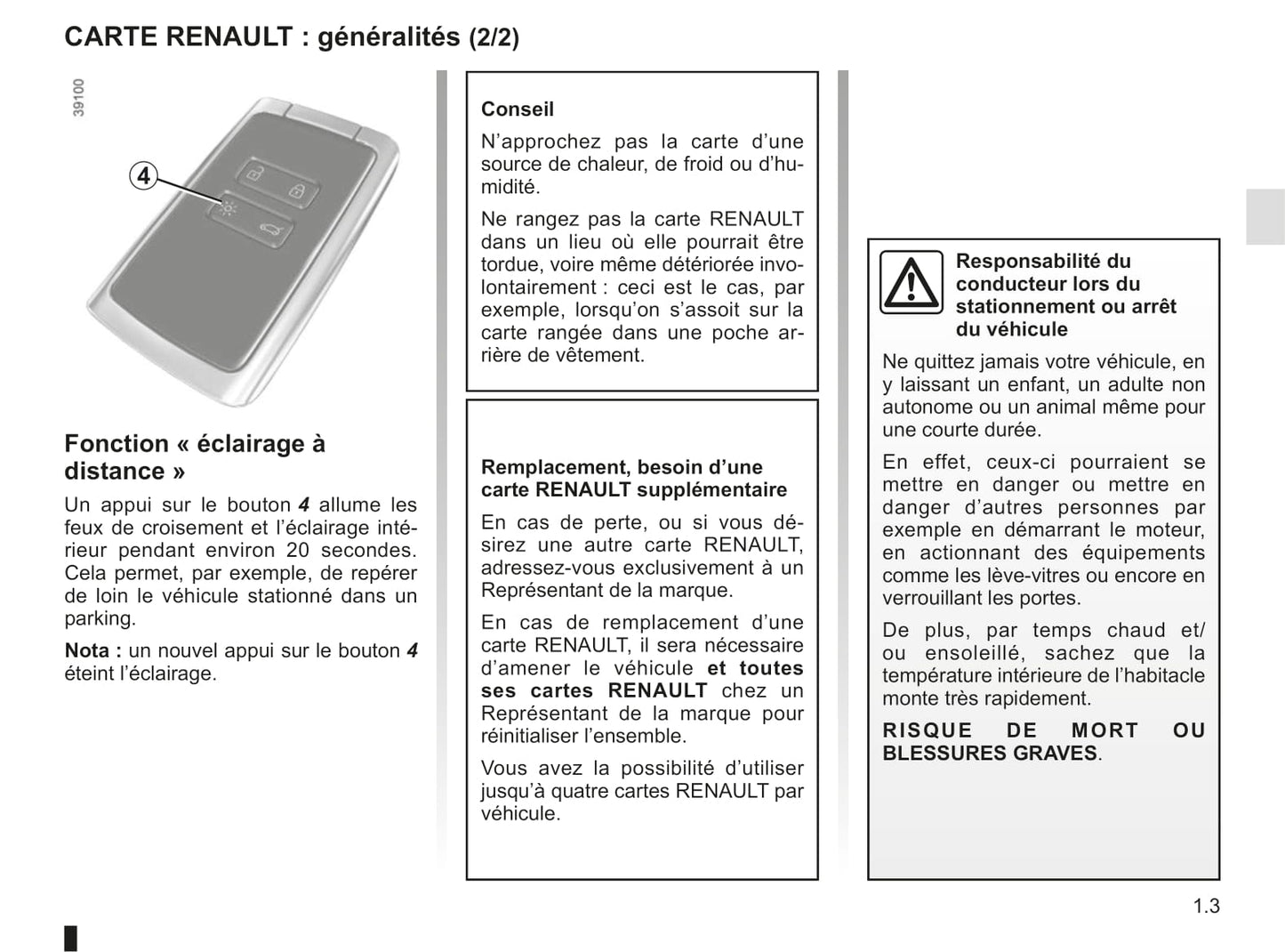 2018-2019 Renault Espace Owner's Manual | French