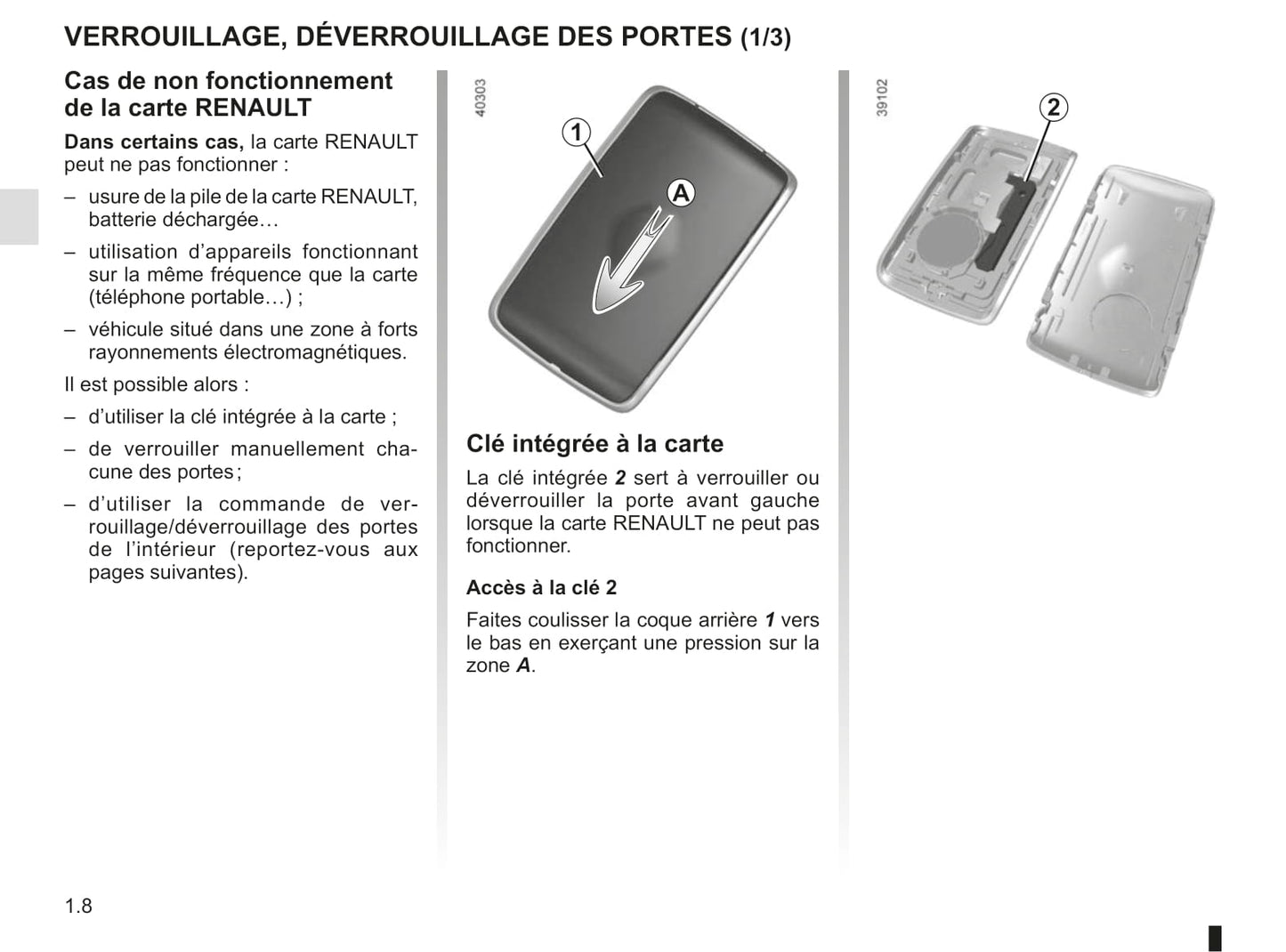 2018-2019 Renault Espace Owner's Manual | French