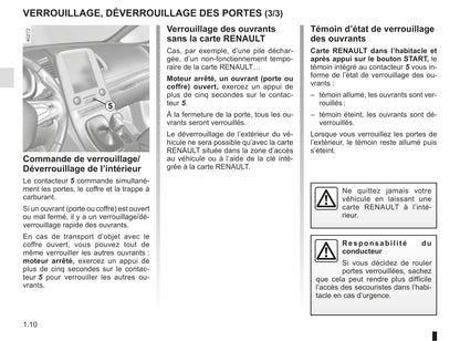 2018-2019 Renault Espace Owner's Manual | French