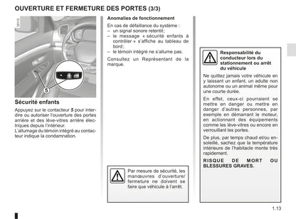 2018-2019 Renault Espace Owner's Manual | French