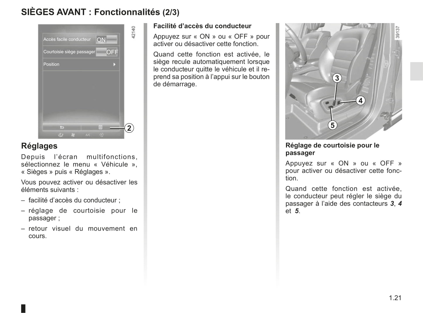 2018-2019 Renault Espace Owner's Manual | French