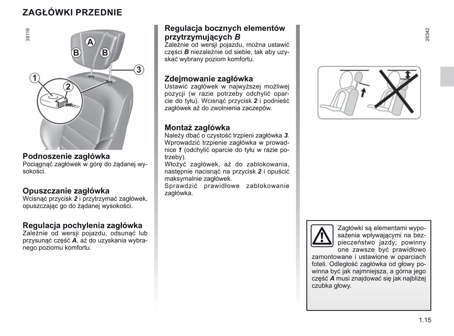 2018-2019 Renault Espace Owner's Manual | Polish