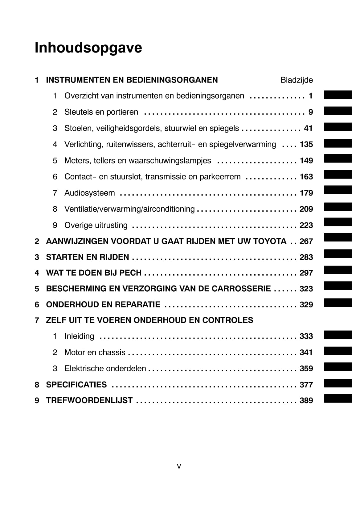 2003-2005 Toyota Previa Manuel du propriétaire | Néerlandais