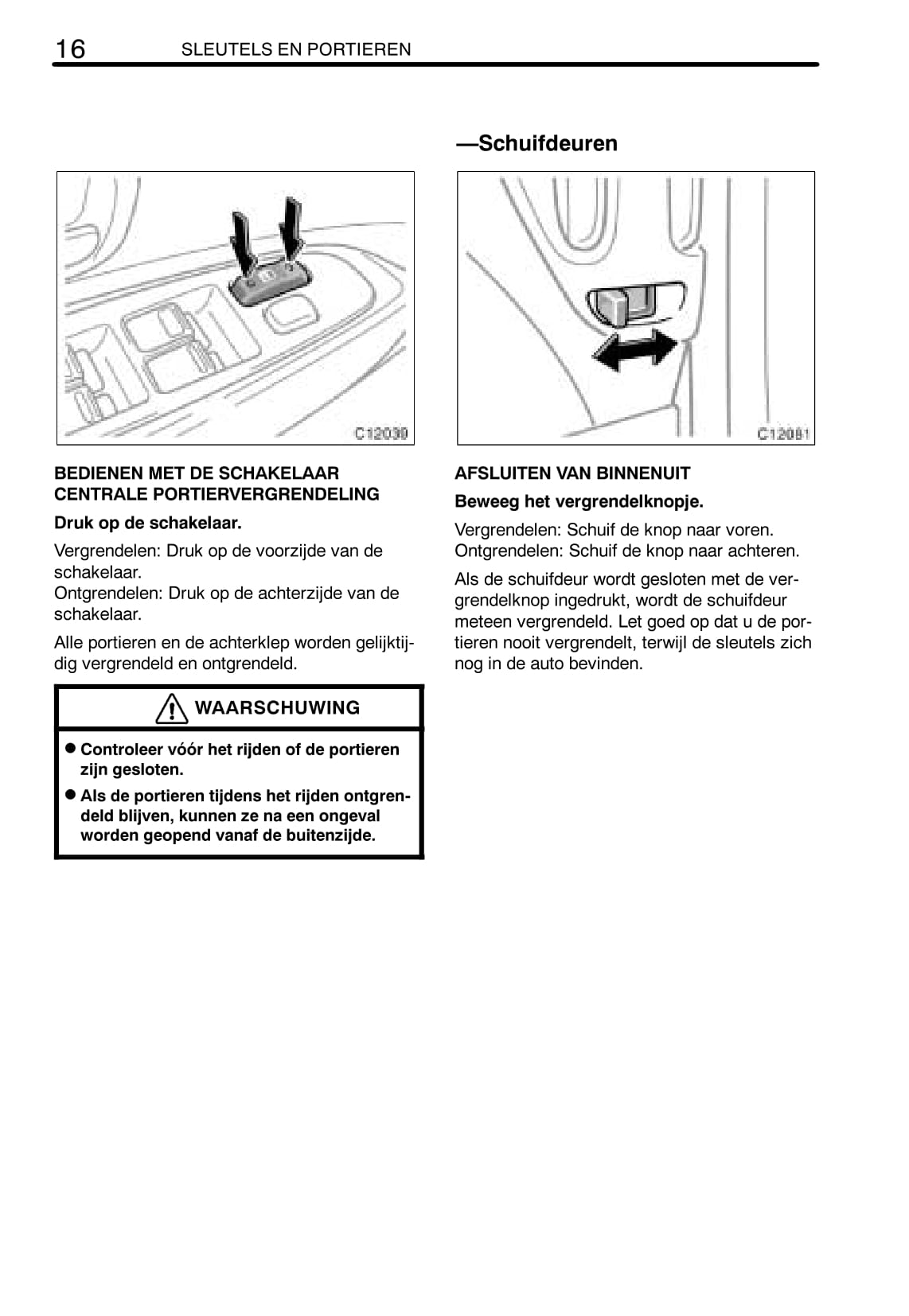 2003-2005 Toyota Previa Manuel du propriétaire | Néerlandais