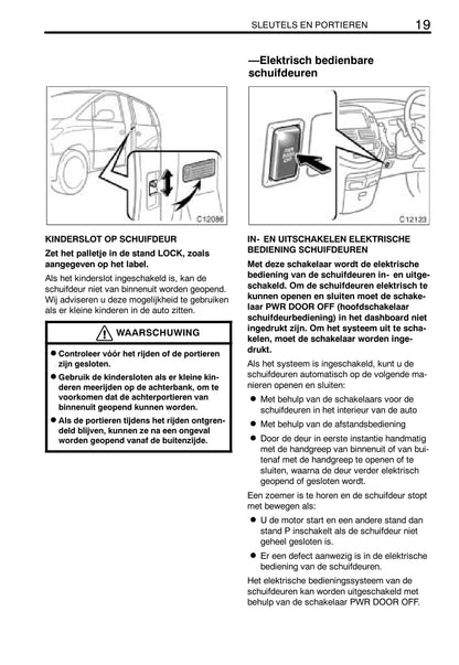 2003-2005 Toyota Previa Manuel du propriétaire | Néerlandais