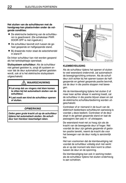 2003-2005 Toyota Previa Manuel du propriétaire | Néerlandais